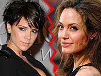 Angelina and Victoria Beckham Angelina and Victoria Beckham