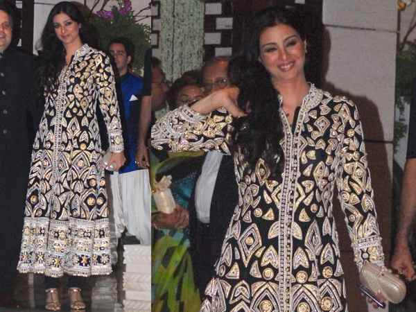 The black long kurta churidar