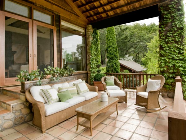 Cane Sofas For The Terrace