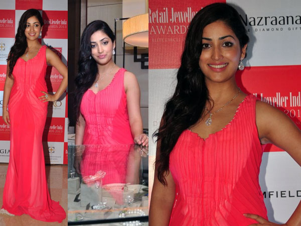Yami Gautam's Pink Gown By Gaurav Gupta Yami Gautam's Pink Gown By Gaurav Gupta