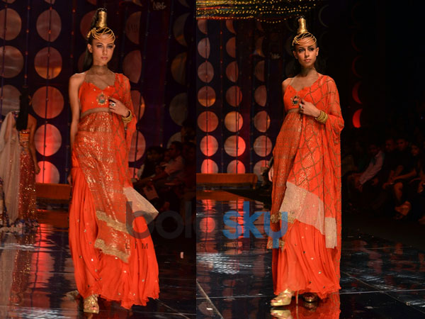 Orange Sequined Outfit