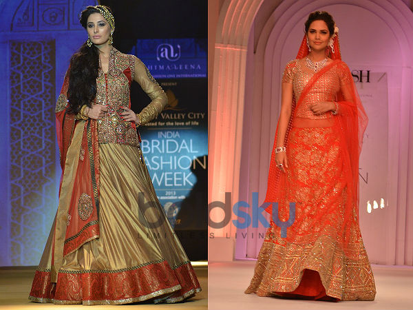 Orange n Gold Combination