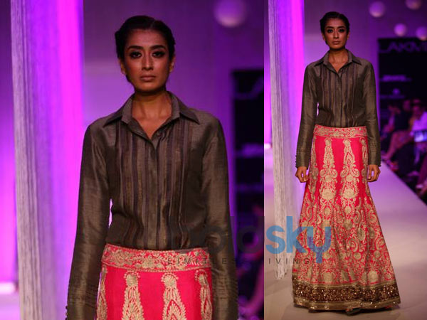 Pink Lehenga With Shirt 