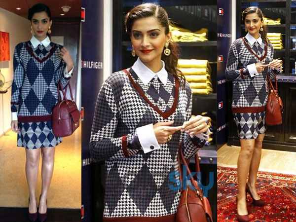 Sonam Kapoor In Tommy Hilfiger Dress Sonam Kapoor In Tommy Hilfiger Dress