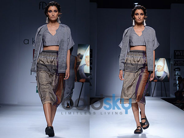 Knee-Length High Waist Skirt