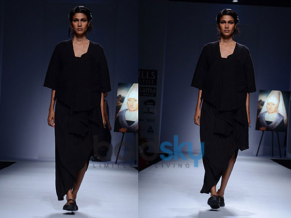 Side Hem Frilly Dress