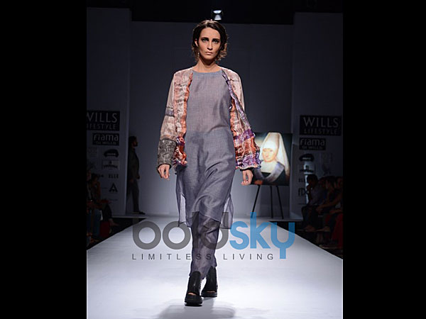 Sheer Kurti With Printed Jacket
