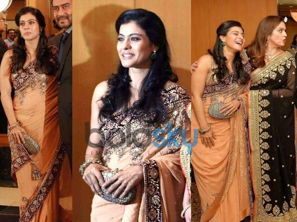 Kajol Drapes A Manish Malhotra Saree Kajol Drapes A Manish Malhotra Saree