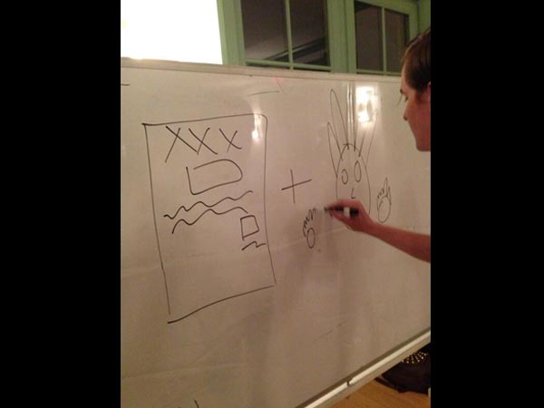  During Pictionary