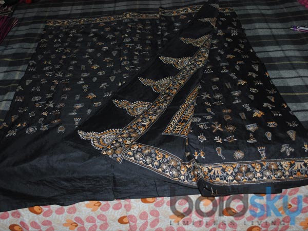 Katha Stitch Saree