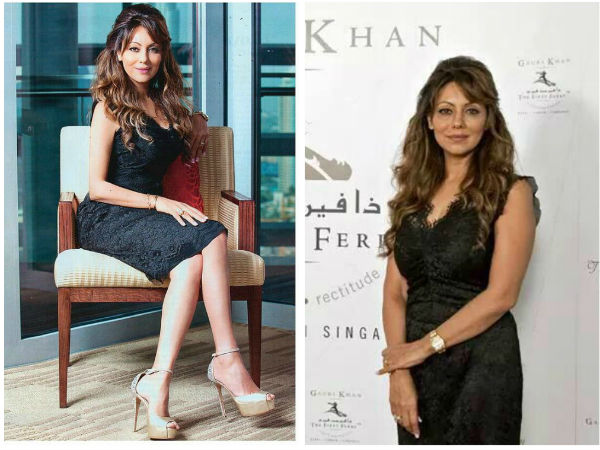 Gauri Khan In Dolce & Gabbana Lace Dress Gauri Khan In Dolce & Gabbana Lace Dress