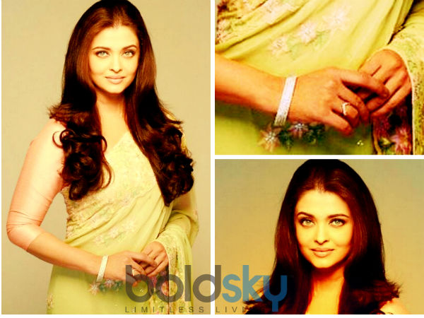 Aishwarya Rai Bachchan In Floral Green Saree For Lifecell Poster Aishwarya Rai Bachchan In Floral Green Saree For Lifecell Poster