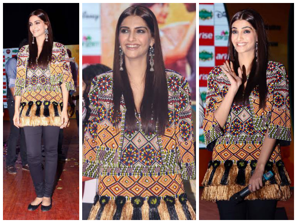 Sonam's Style Mantra: Kurti With Jacket Sonam's Style Mantra: Kurti With Jacket