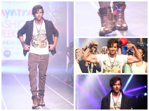 Dashing Hrithik Walks The Ramp On Day 3 Of Myntra Fashion Weekend 2014 Dashing Hrithik Walks The Ramp On Day 3 Of Myntra Fashion Weekend 2014