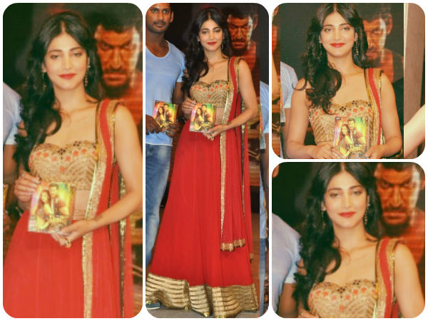 shruti haasan at pooja audio launch