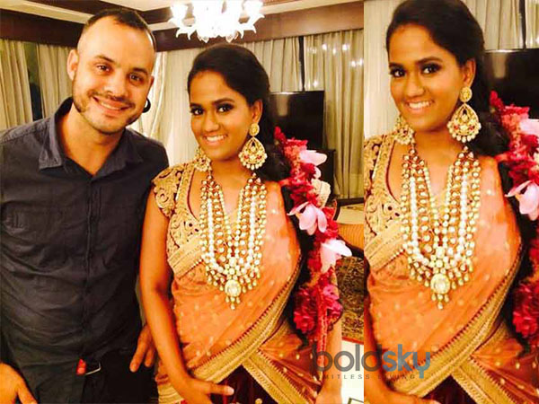 With Her Makeup Artist