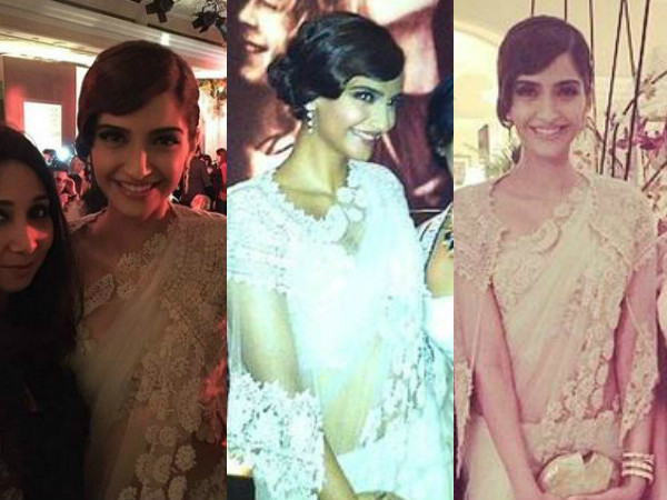 Sonam Kapoor In Anamika Khanna Saree 