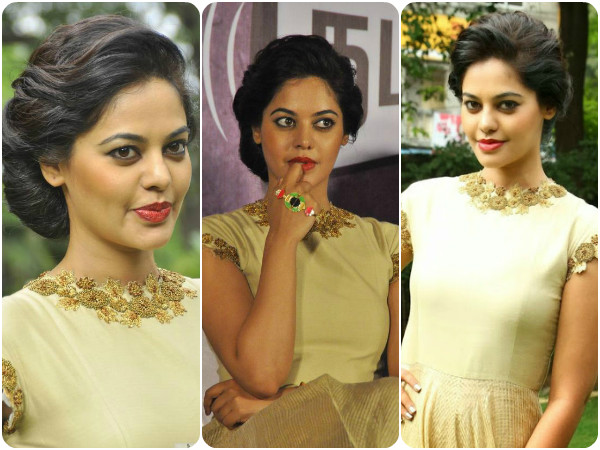 bindu madhavi in pranthi reddy gown