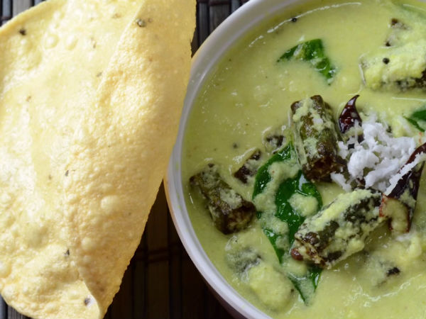 Vendekkai Mor Kuzhambu: Okra Curd Curry 