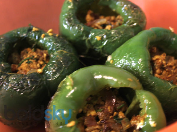 Paneer Stuffed Capsicum Recipe Paneer Stuffed Capsicum Recipe