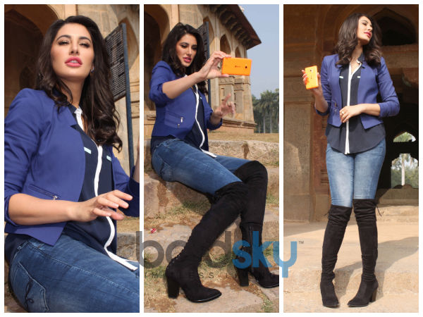 nargis fakhri in denim