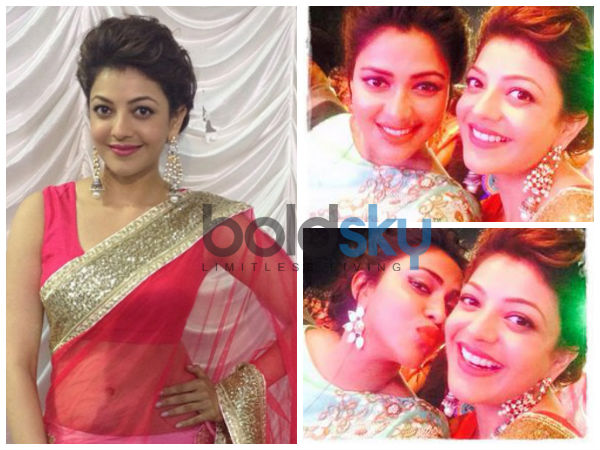 kajal aggarwal at malayalam awards