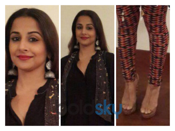 Vidya Balan opted for separates from the Label Ritu Kumar