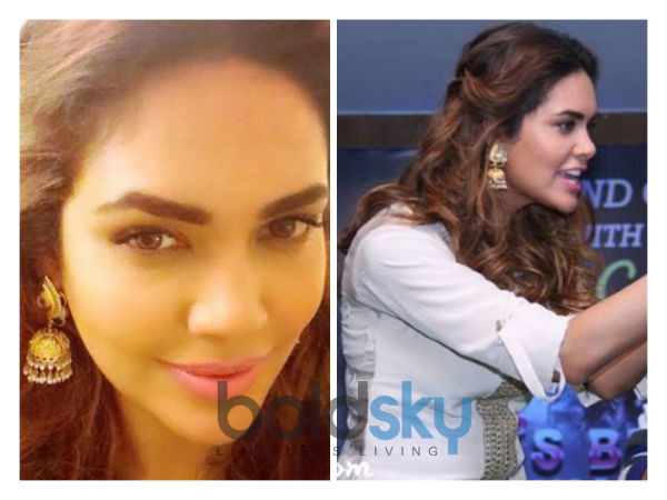 esha gupta white dress