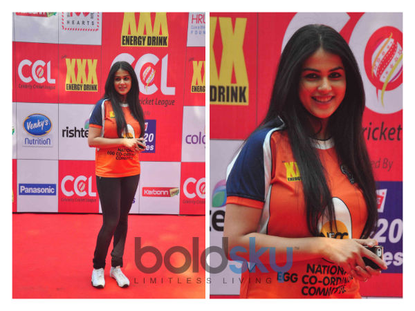 genelia at ccl opening match 2015