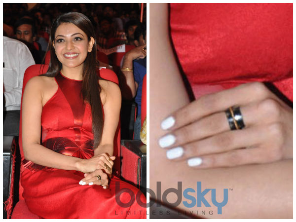 Kajal Aggarwal Sparkles In A Red Amit Aggarwal Gown Kajal Aggarwal Sparkles In A Red Amit Aggarwal Gown