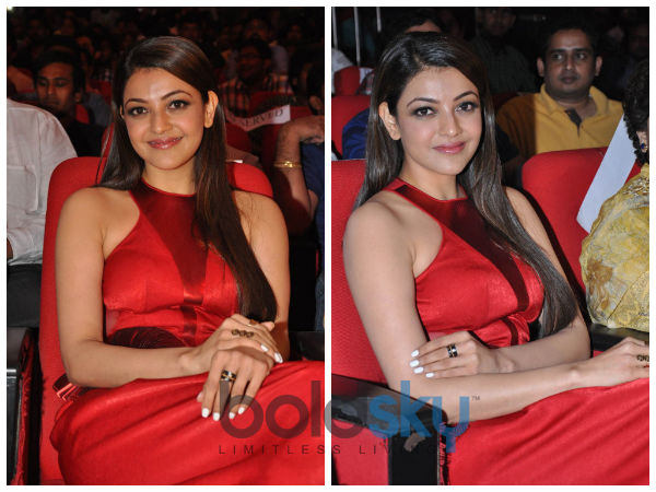 Kajal Aggarwal Sparkles In A Red Amit Aggarwal Gown Kajal Aggarwal Sparkles In A Red Amit Aggarwal Gown