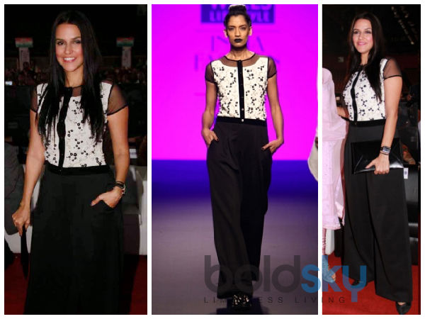 neha dhupia in anand bhushan