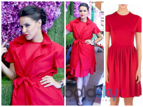 Neha Dhupia Blinds Us In A Red Dress At Ferns n Petals Launch! Neha Dhupia Blinds Us In A Red Dress At Ferns n Petals Launch!