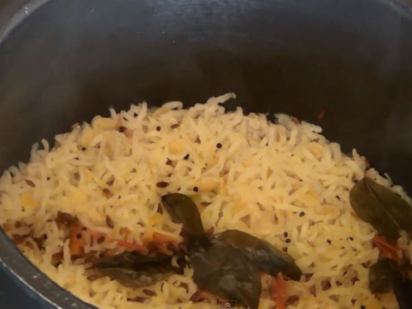 pressure cook the rice