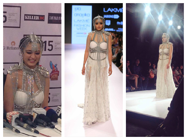 Akshara Haasan walked the ramp for IIKA Akshara Haasan walked the ramp for IIKA