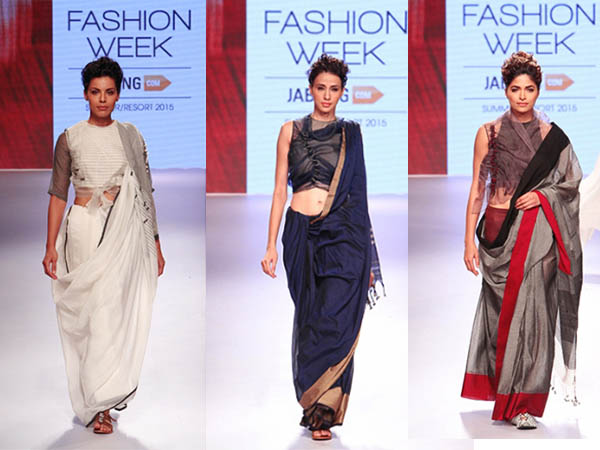 Sarees Lakme Fashion Week 2015| Most Desired Sarees LFW2015| Reinventing Sari 2015| Sari Motifs LFW 2015
