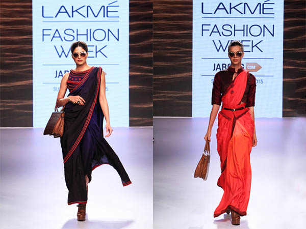 Sarees Lakme Fashion Week 2015| Most Desired Sarees LFW2015| Reinventing Sari 2015| Sari Motifs LFW 2015