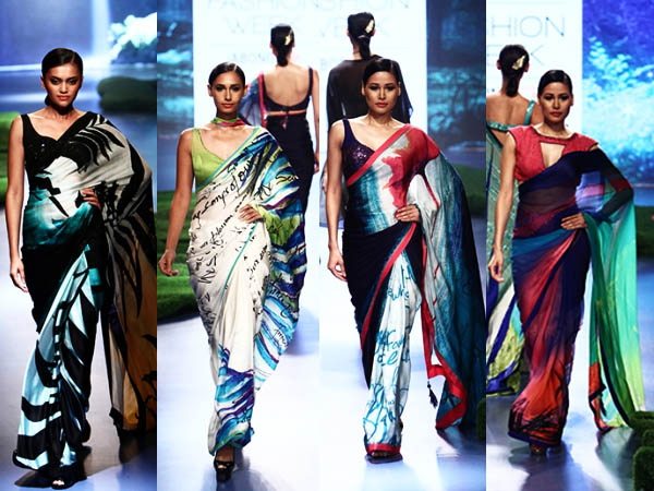 Sarees Lakme Fashion Week 2015| Most Desired Sarees LFW2015| Reinventing Sari 2015| Sari Motifs LFW 2015