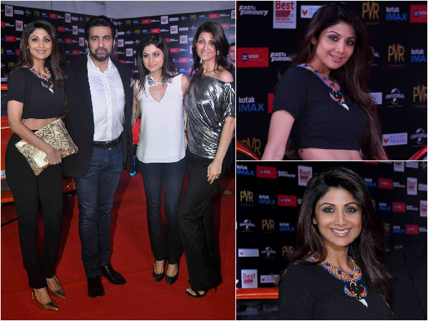 Shilpa Shetty In Varun Bahl | Celebs In Varun Bahl| Shilpa Shetty In Furious 7 Screening| Celebs At Furious 7 Screening Shilpa Shetty In Varun Bahl | Celebs In Varun Bahl| Shilpa Shetty In Furious 7 Screening| Celebs At Furious 7 Screening