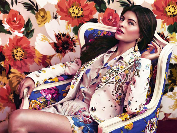 Jacqueline Fernandez Harper's Bazaar| Jacqueline Fernandez Magazine Cover| Jacqueline Fernandez Photo Shoot| Magazine Cover April 2015