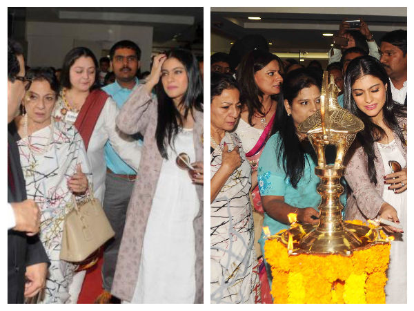 Kajol Looks Enchanting In Eka At Surya Hospital Inauguration