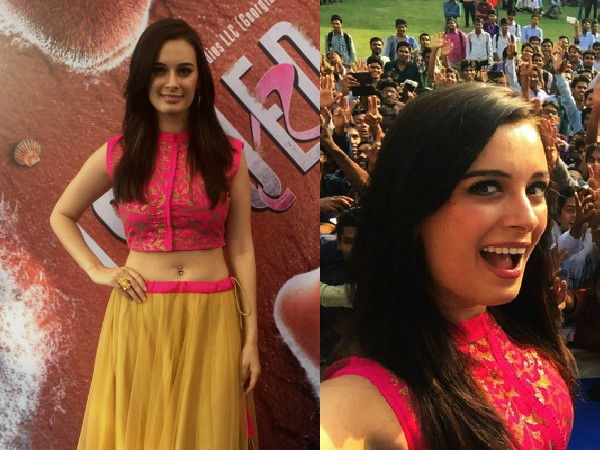 Evelyn Sharma In Vasavi Shah| Evelyn Sharma Latest News| Evelyn Sharma For Promotion In Raipur