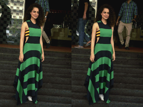 Kangana Ranaut In Stella McCartney| Kangana Ranaut For Tanu Weds Manu Promotions| Kangana Ranaut Jersey Dress| Kangana Ranaut Style