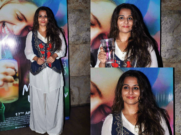 Vidya Looks Classic In An Ivory Kameez 3