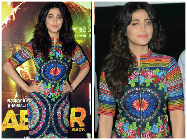 Shruti Hassan In Neha Agarwal| Shruti Hassan In Dress| Shruti Hassan At Gabbar Promotions| Shruti Hassan Style Shruti Hassan In Neha Agarwal| Shruti Hassan In Dress| Shruti Hassan At Gabbar Promotions| Shruti Hassan Style