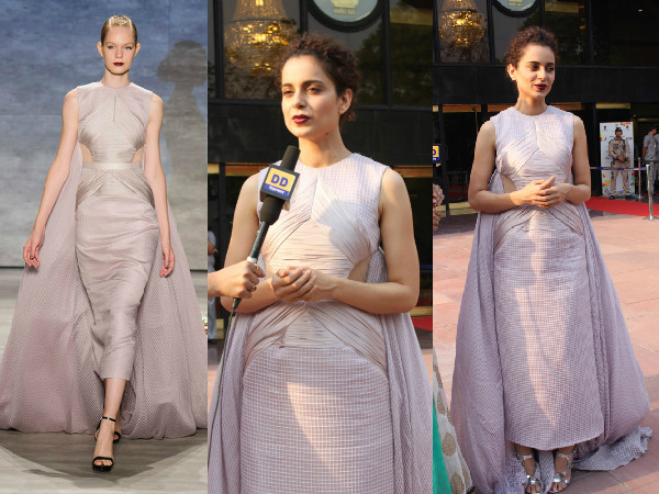Kangana Ranaut In Bibhu Mohapatra Dress