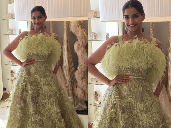 Sonam Kapoor Wearing Elie Saab| Sonam Kapoor Cannes 2015| Sonam Kapoor Red Carpet| Sonam Kapoor Cannes Dresses