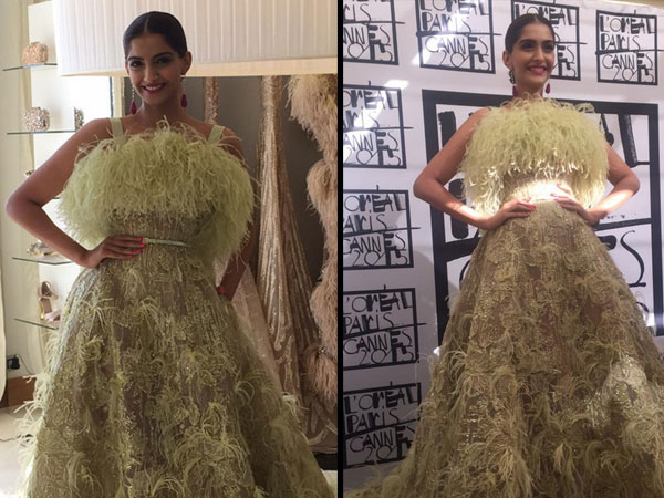 Sonam Kapoor Wearing Elie Saab| Sonam Kapoor Cannes 2015| Sonam Kapoor Red Carpet| Sonam Kapoor Cannes Dresses