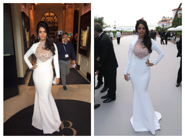 Mallika Sherawat In Georges Hobeika Gown