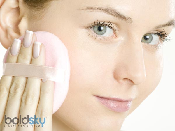 Applying Make Up For Acne Skin